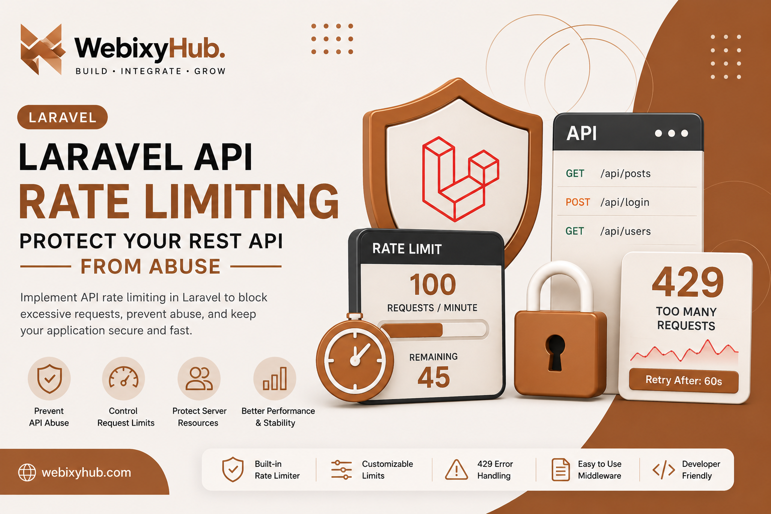 Laravel API Rate Limiting: Protect Your REST API from Abuse