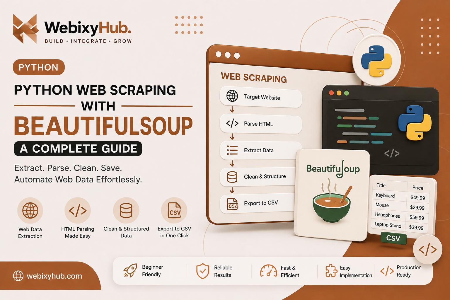 Python Web Scraping with BeautifulSoup: A Complete Beginner’s Guide