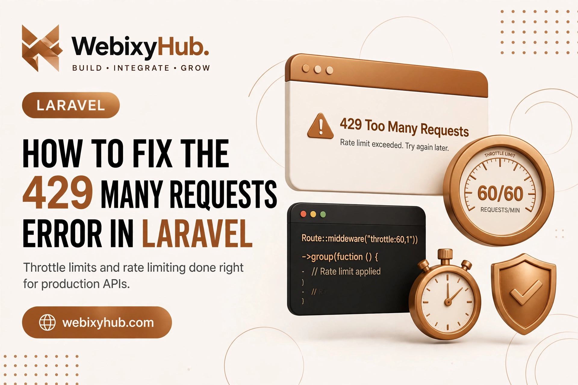 How to Fix 429 Too Many Requests in Laravel: Throttle and Rate Limiting Done Right